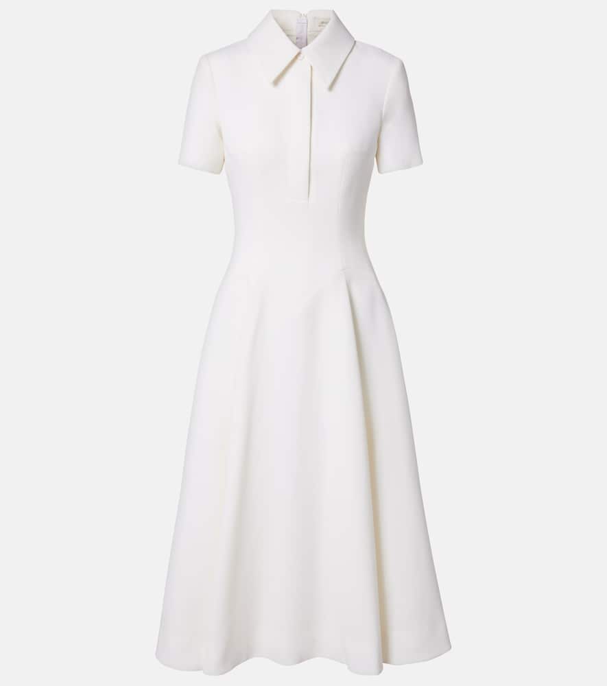 Jody pleated wool midi dress