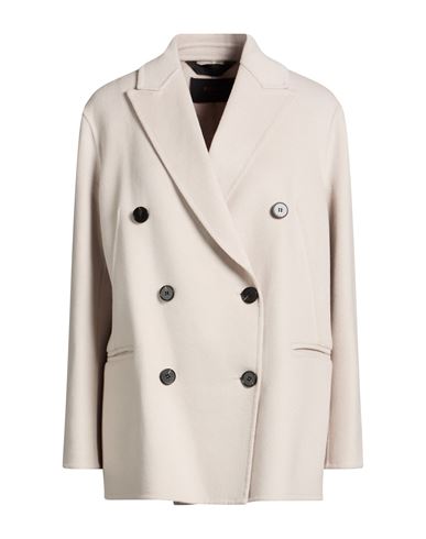 Paltò Fabbrica Woman Coat Light grey Size 10 Wool