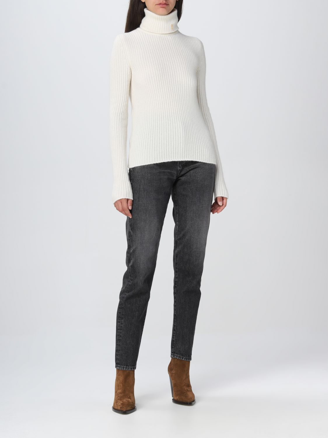 Sweater Woman color Yellow Cream