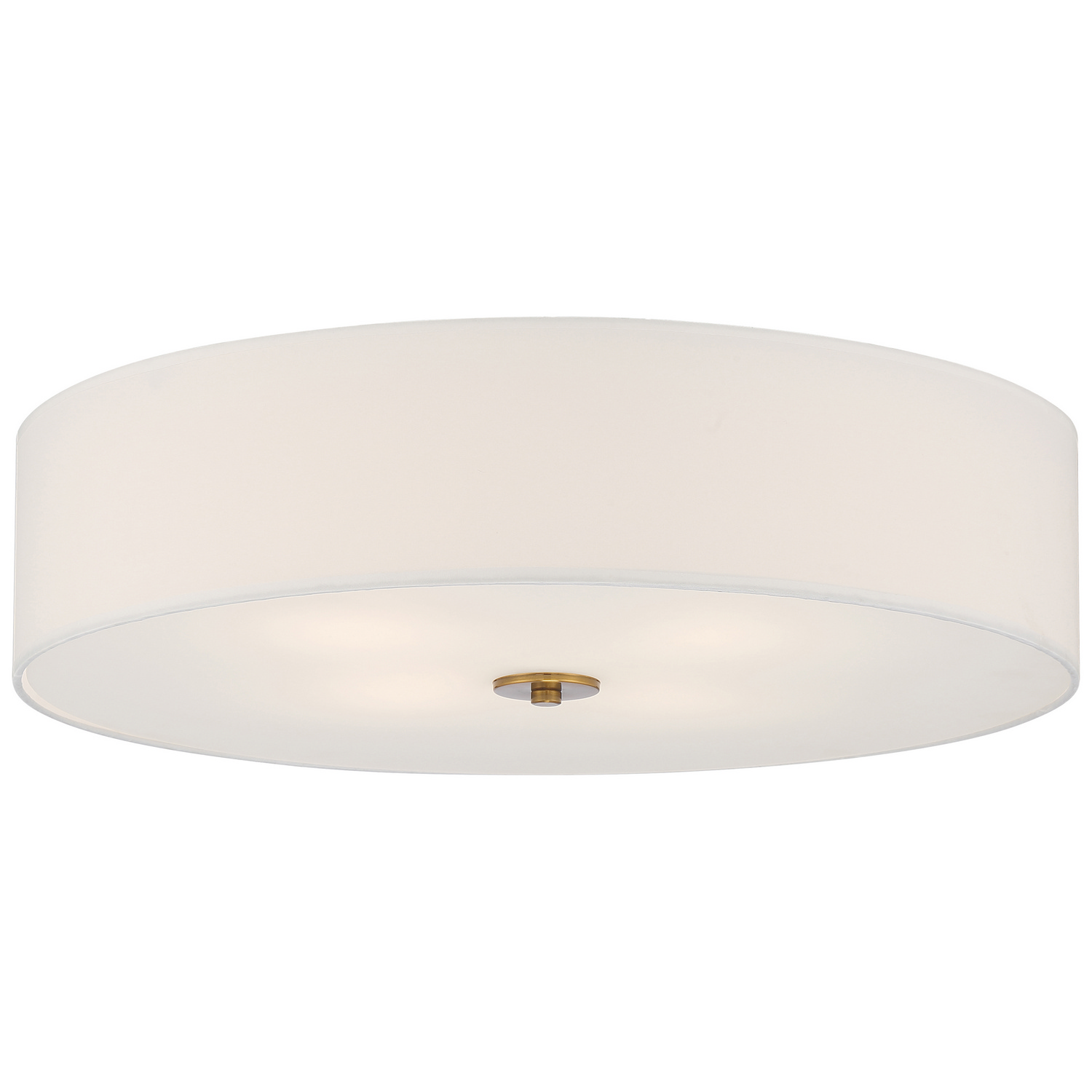 Antique Brushed Brass LED Flush Mount from the Mid Town Collection