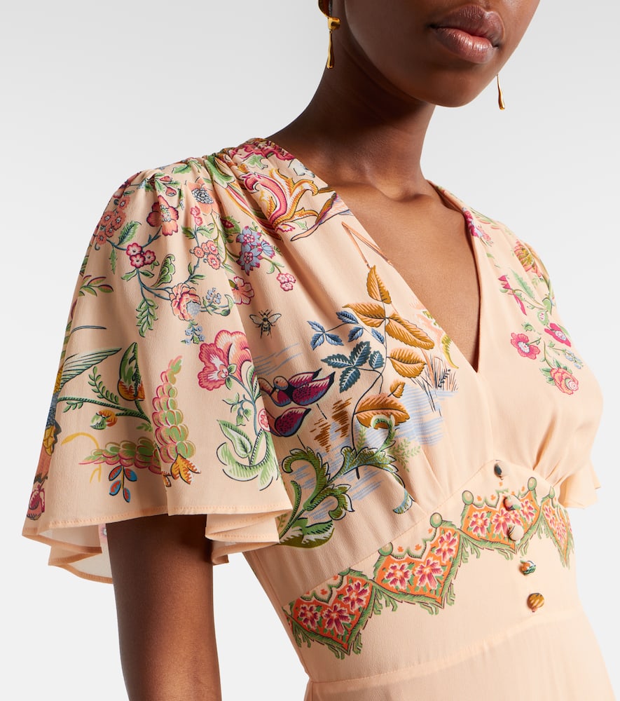Printed midi dress