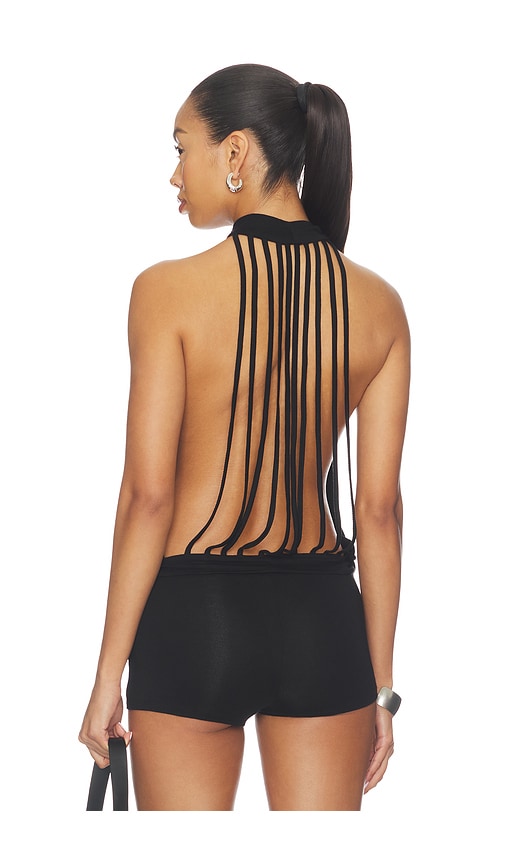 Superdown Declynn Drape Top in Black. XL. Also in L, M, S