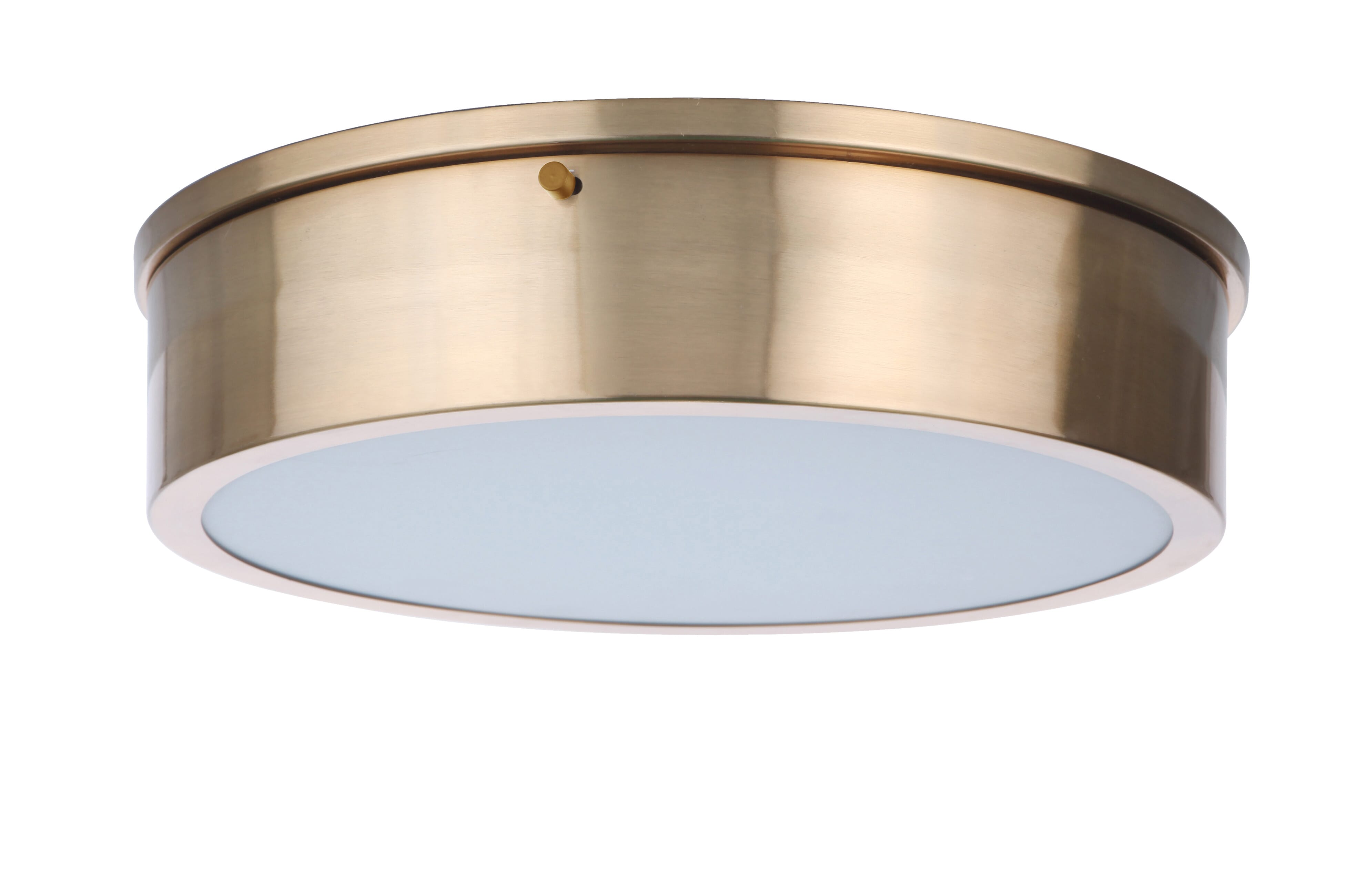Satin Brass LED Flushmount from the Fenn Collection