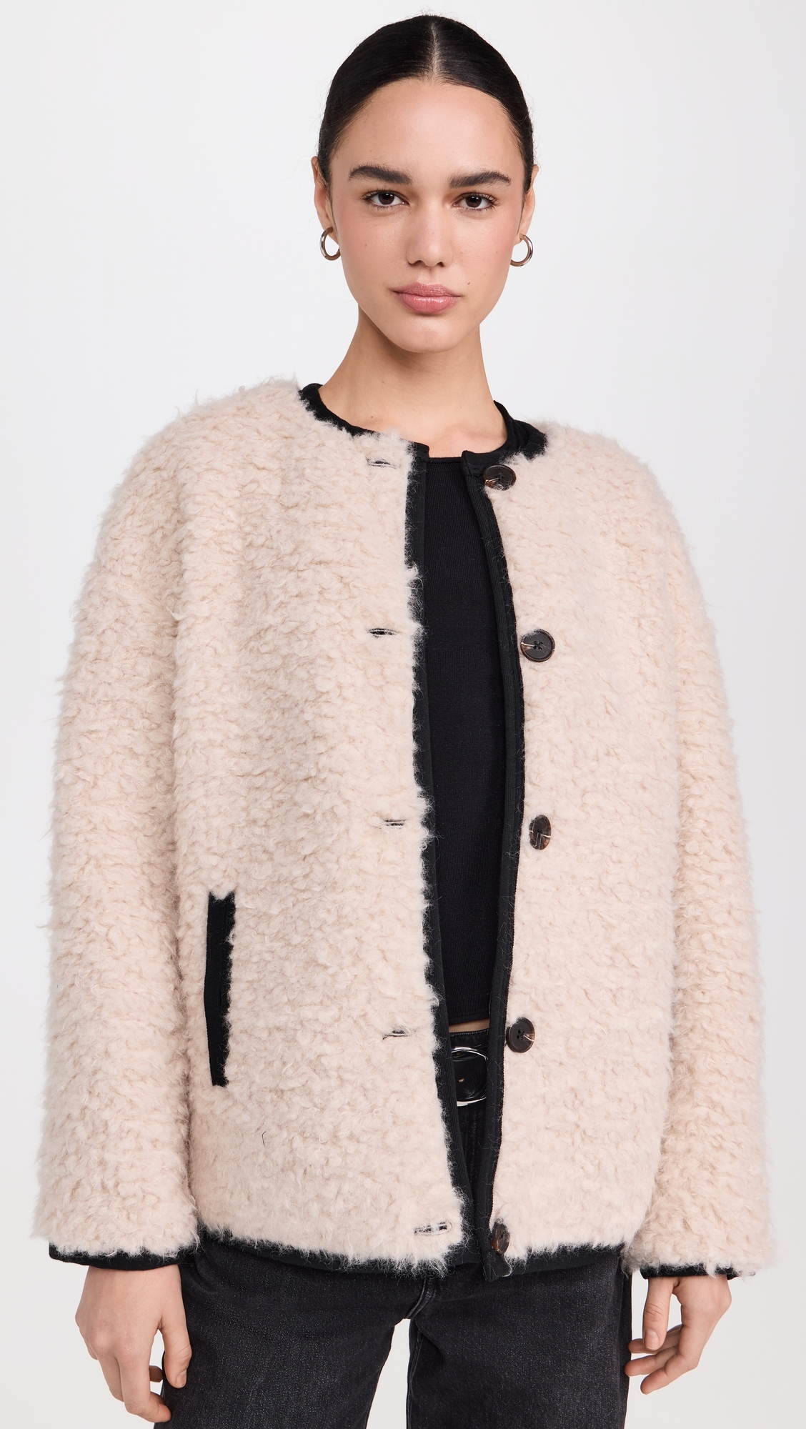 Reversible Polar Bear Jacket Black