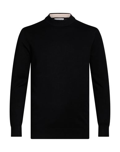 Man Sweater Black Size M Viscose, Nylon