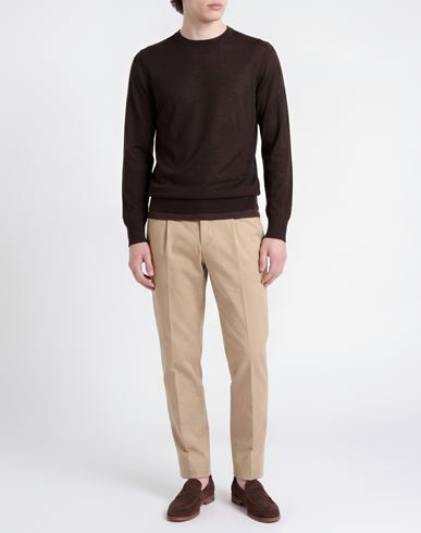 L. b.m. 1911 Man Sweater Dark brown Size 40 Virgin Wool