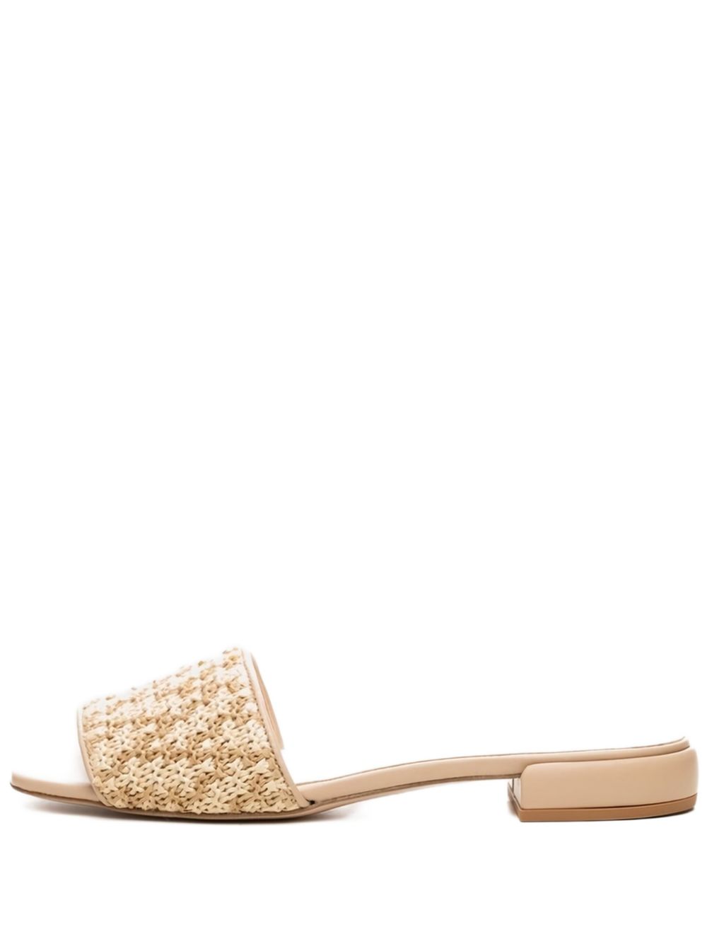 Woven flat sandals - Neutrals