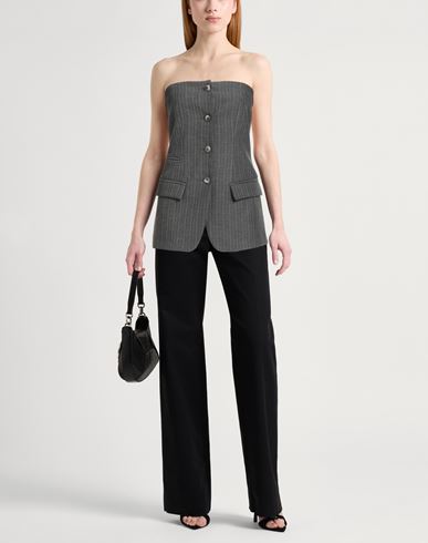 Woman Top Grey Size M Polyester, Viscose, Elastane