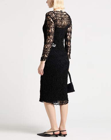 Woman Midi dress Black Size S Acetate
