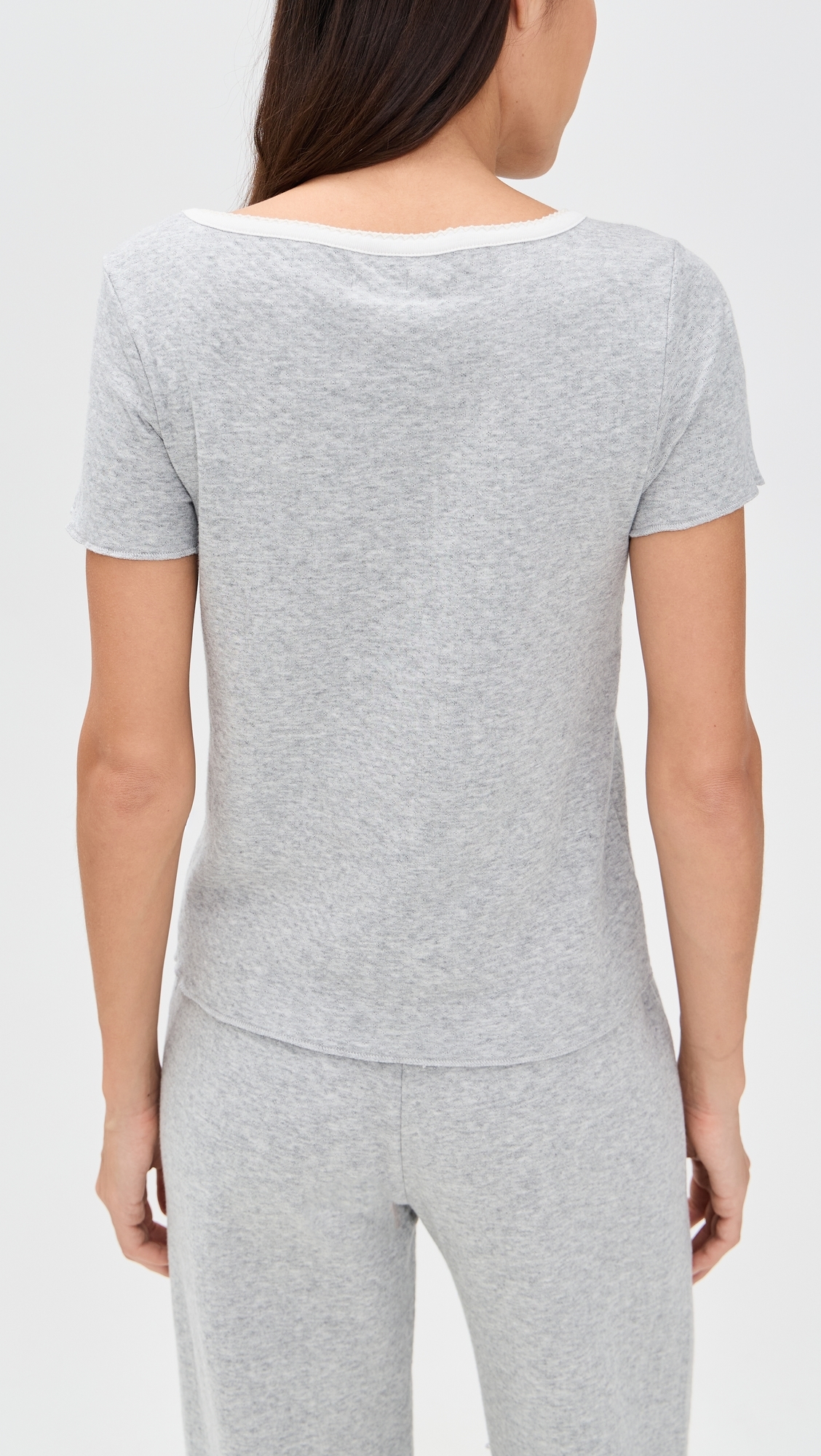 Baby Jean Tee Heather Grey