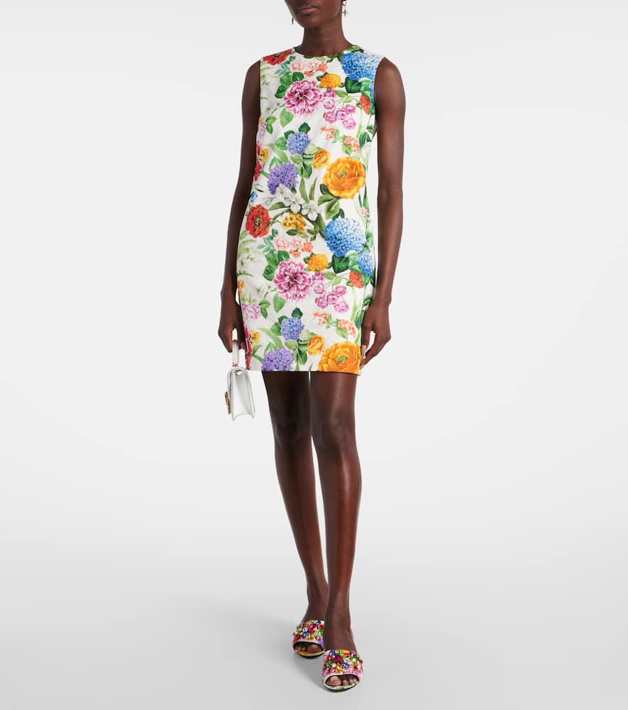 Floral cotton minidress
