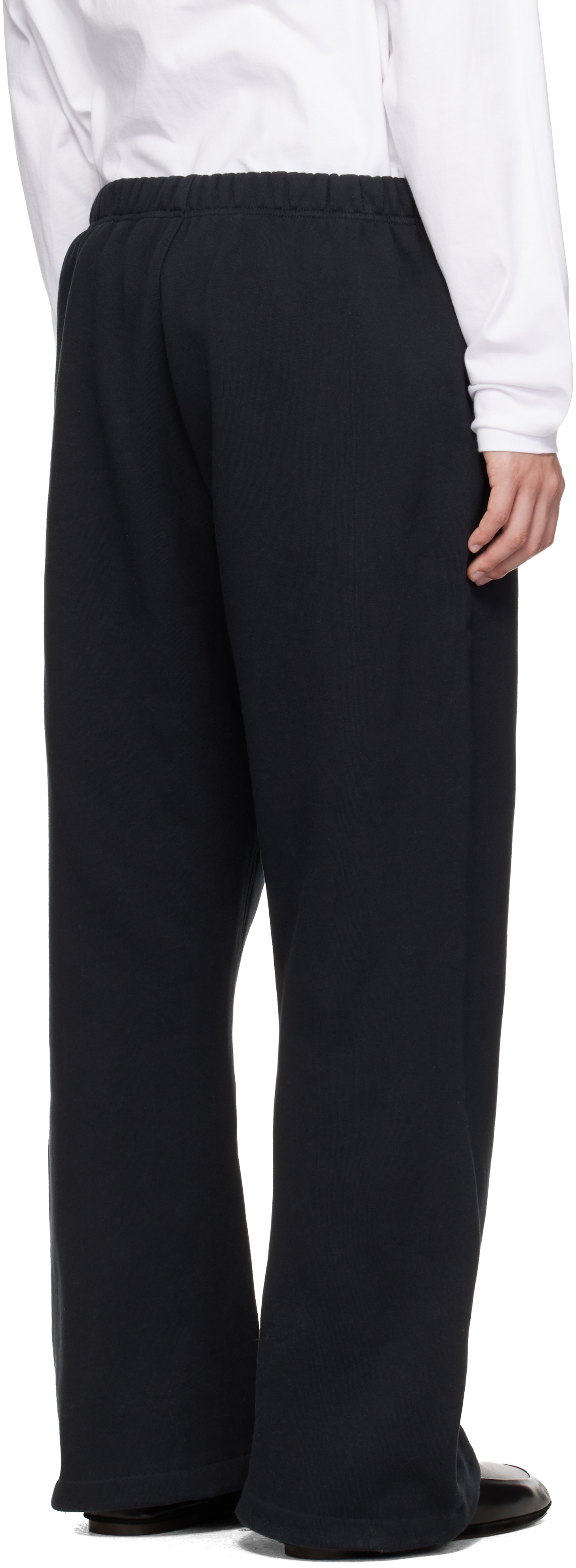 Black Varsity Flare Sweatpants