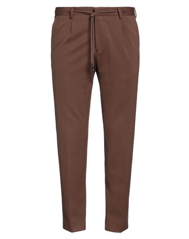 Man Pants Brown Size 36 Viscose, Polyethylene, Elastane