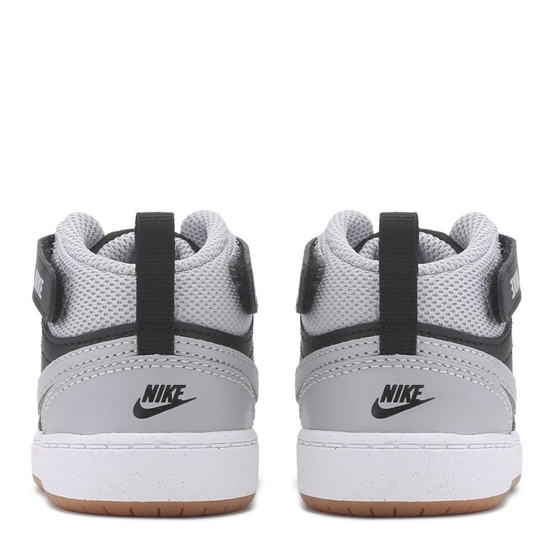 Kids' Court Borough Mid 2 High Top Sneaker Baby/Toddler Shoes (Grey/Black/Gum)