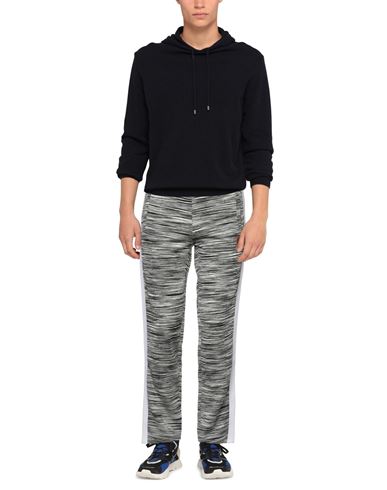 Man Pants Black Size L Viscose, Polyamide, Polyester, Leather