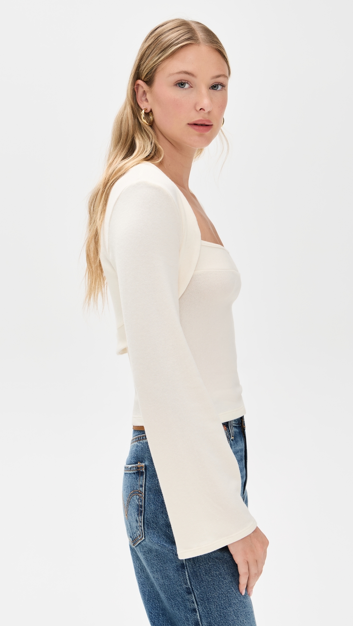 Chloe Knit Shrug Set Fior Di Latte