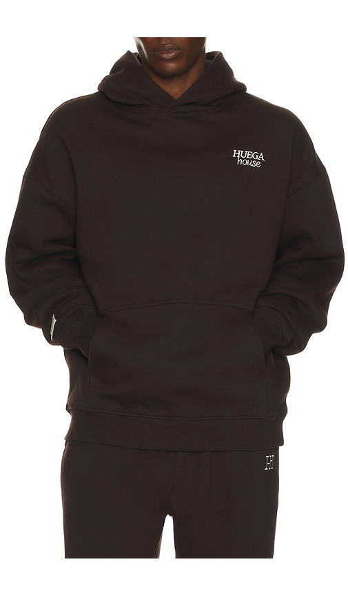 Huega House Icon Hoodie in Ground Coffee. M also in S, L, XL/1X