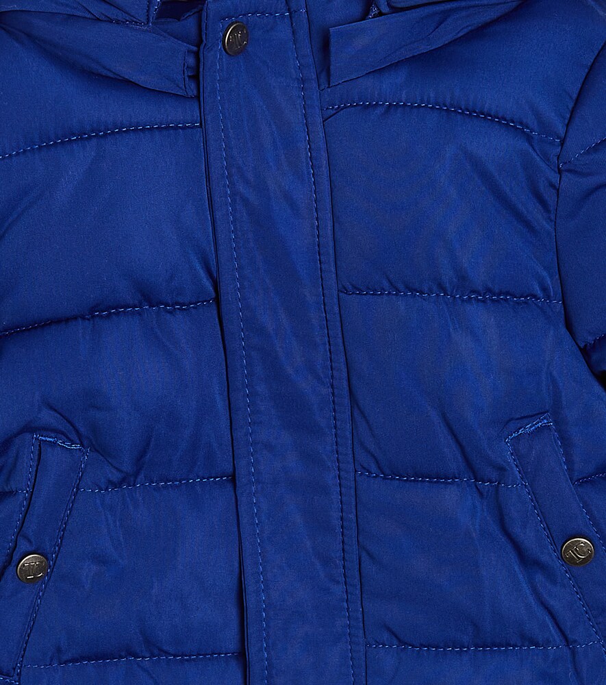 Baby faux shearling-trimmed down jacket