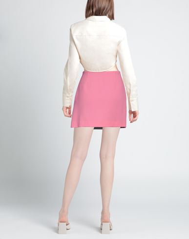 Woman Mini skirt Pink Size 6 Wool