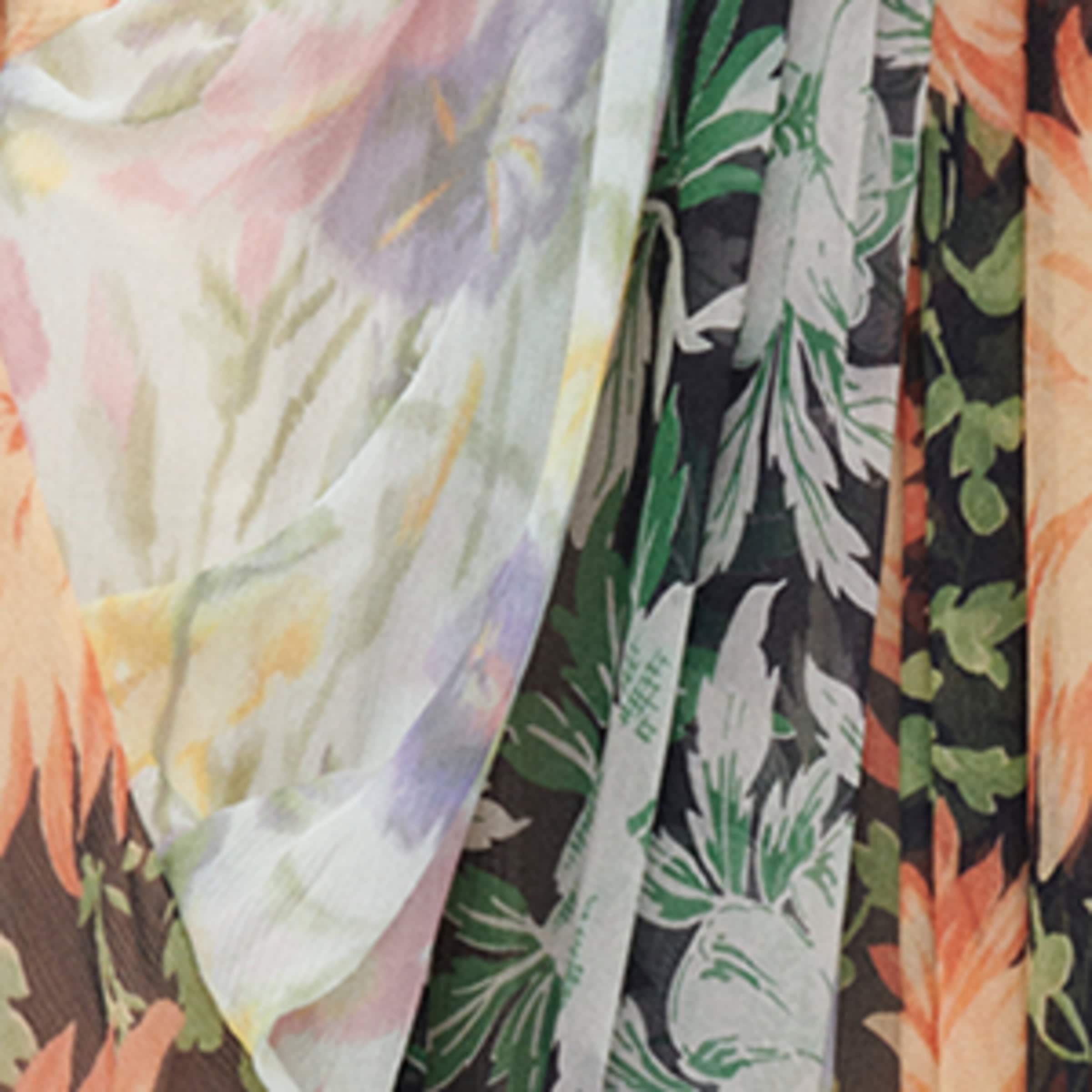 Loewe Silk Floral Draped Trousers