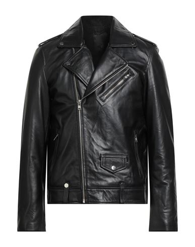 Man Jacket Black Size 38 Sheepskin