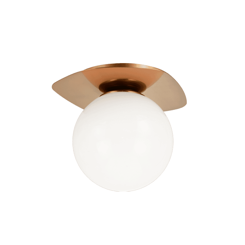 Matteo Razz 1-Light Ceiling Light In Aged Gold Bra