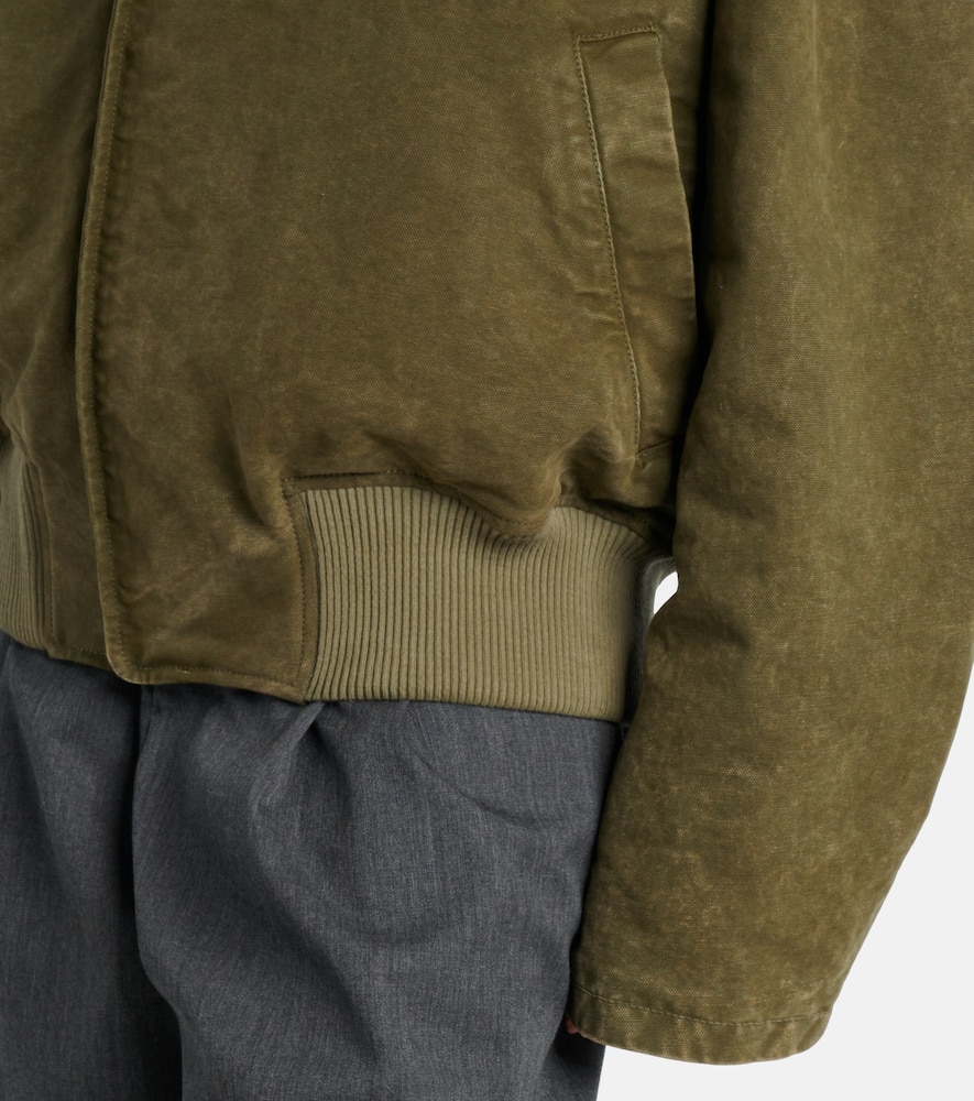 Oversized cotton bomber jacket