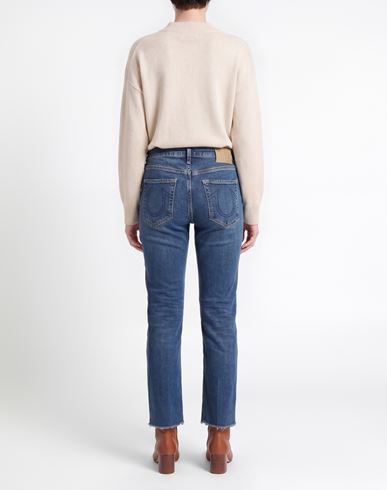 Woman Jeans Blue Size 26 Cotton, Polyester, Elastane