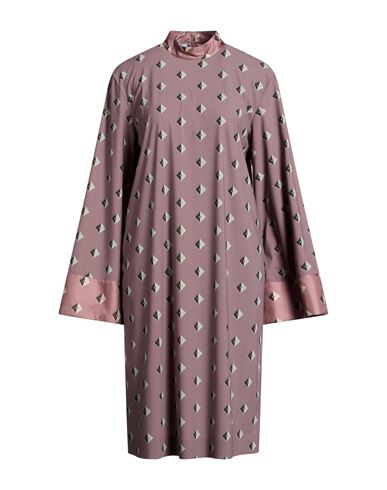 Woman Midi dress Dark purple Size XS Polyamide, Elastane, Silk