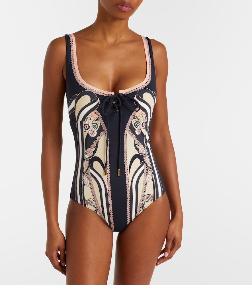 Sunset printed swimsuit