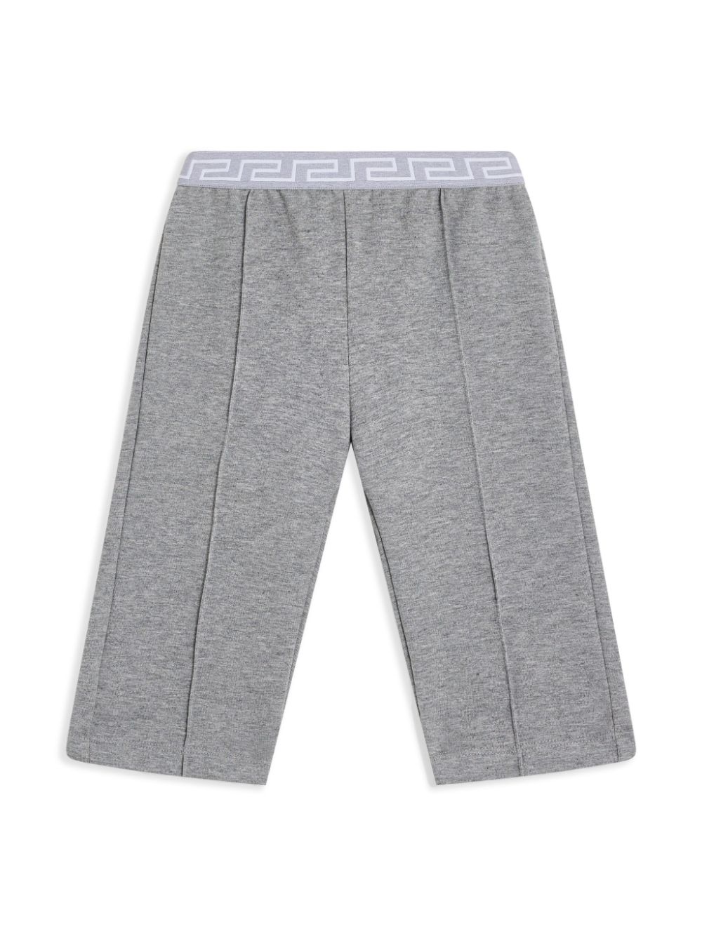 Straight-leg cotton track pants - Grey