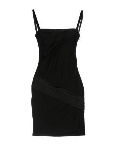 Woman Mini dress Black Size 6 Virgin Wool, Polyamide, Elastane, Acetate