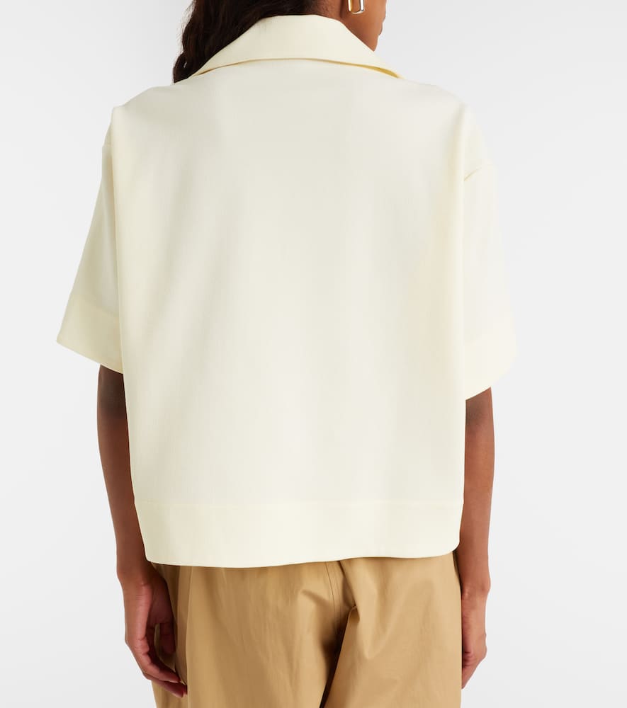 Knitted polo shirt