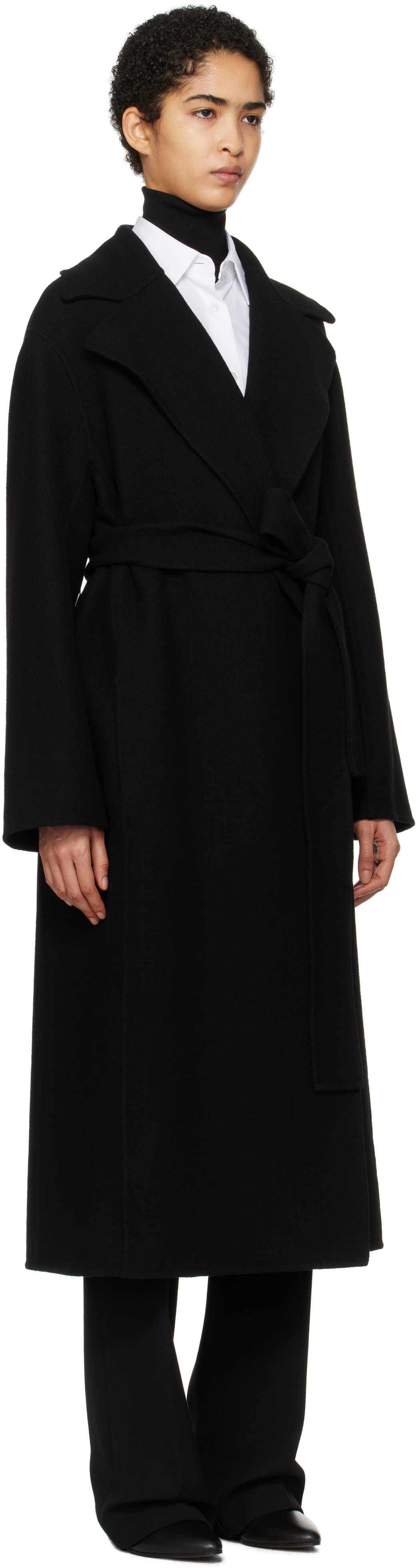 The Row Black Malika Coat