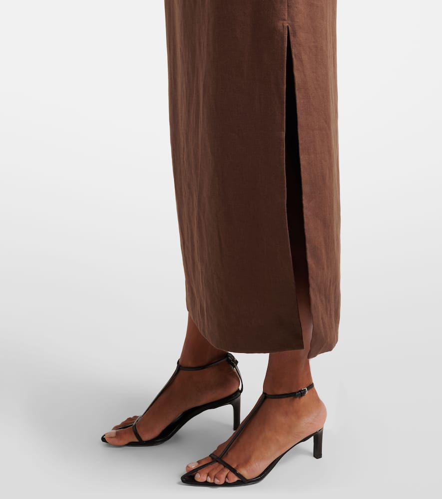 Linen maxi dress