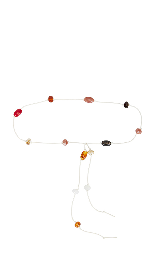 Casa Clara Cocos Beaded Belt in Neutra