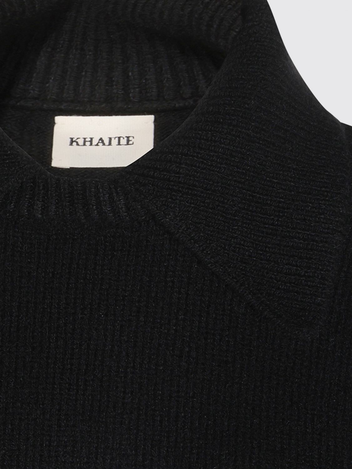KHAITE Jackson Cashmere Sweater in Navy