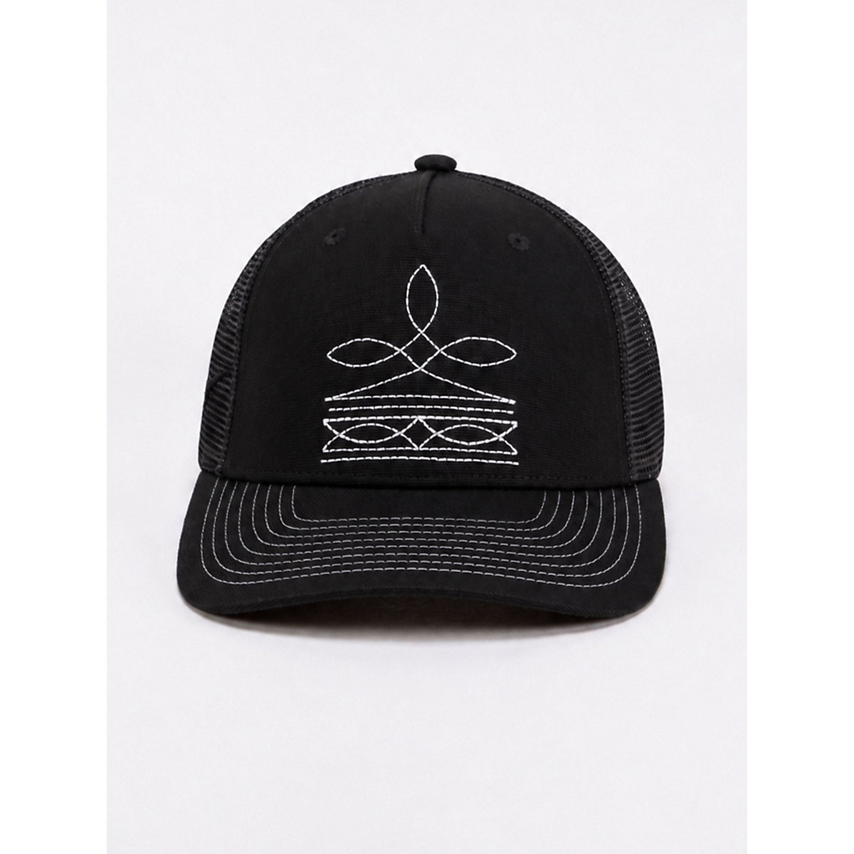 Texas Longhorns Boot Stitch Trucker Hat in Black