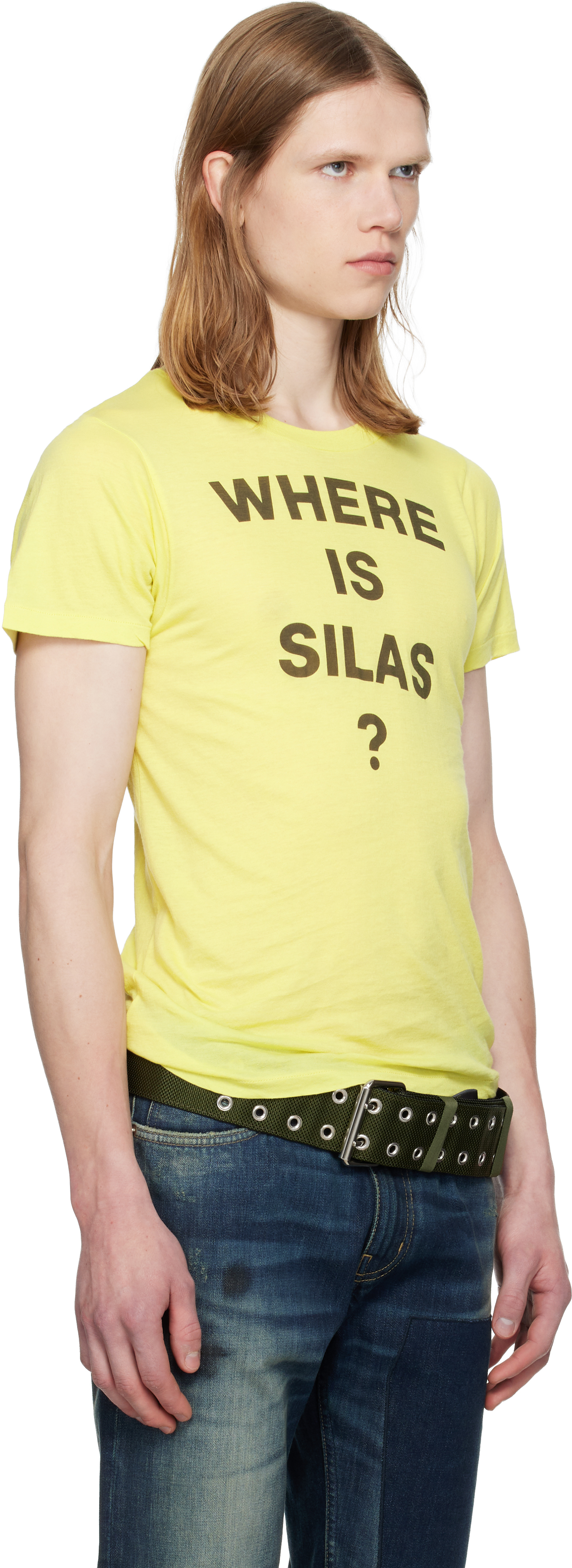 Yellow Slogan T-shirt