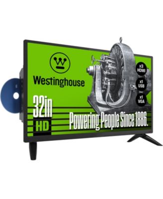 32 Hd Led Tv With Built In Dvd Player Non Smart Flat Screen Hdmi Usb Compatible With Fire Stick Roku Apple Tv Tivo Xumo
