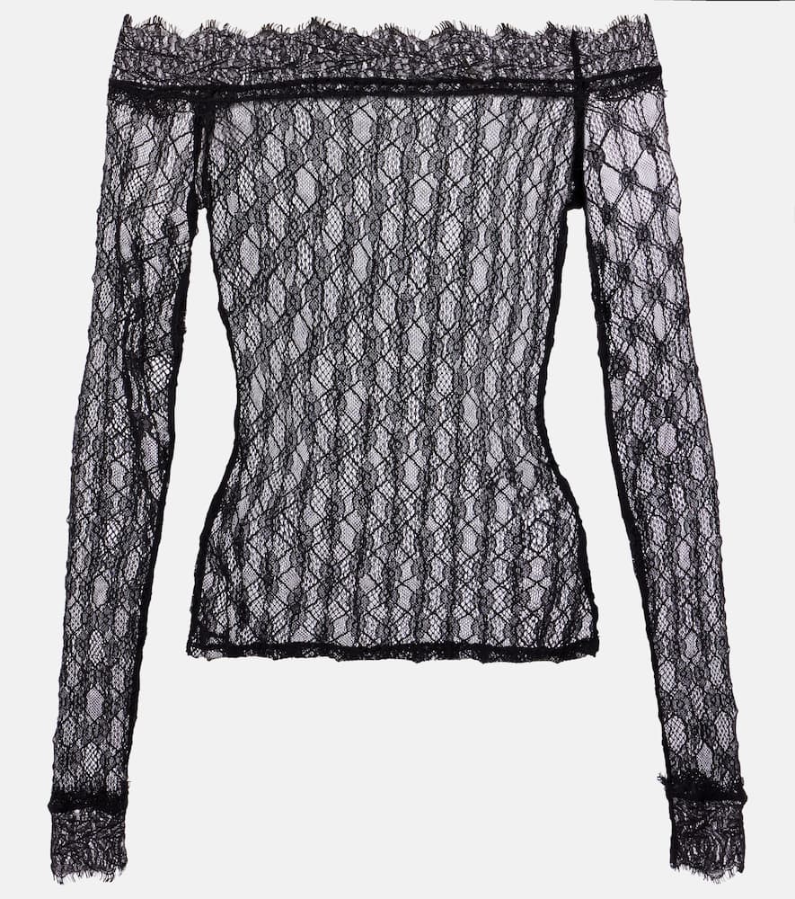 Marlene off-shoulder lace top