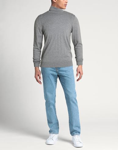 Man Turtleneck Grey Size M Viscose, Nylon, Acrylic, Cashmere