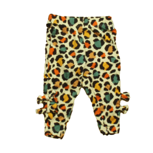 Girls Beige Leopard Leggings
