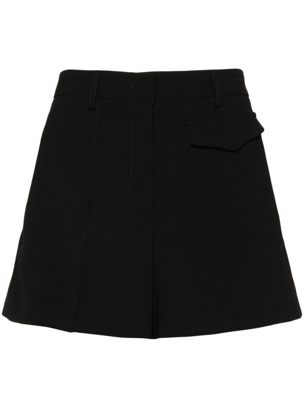 Seam-detail shorts - Black