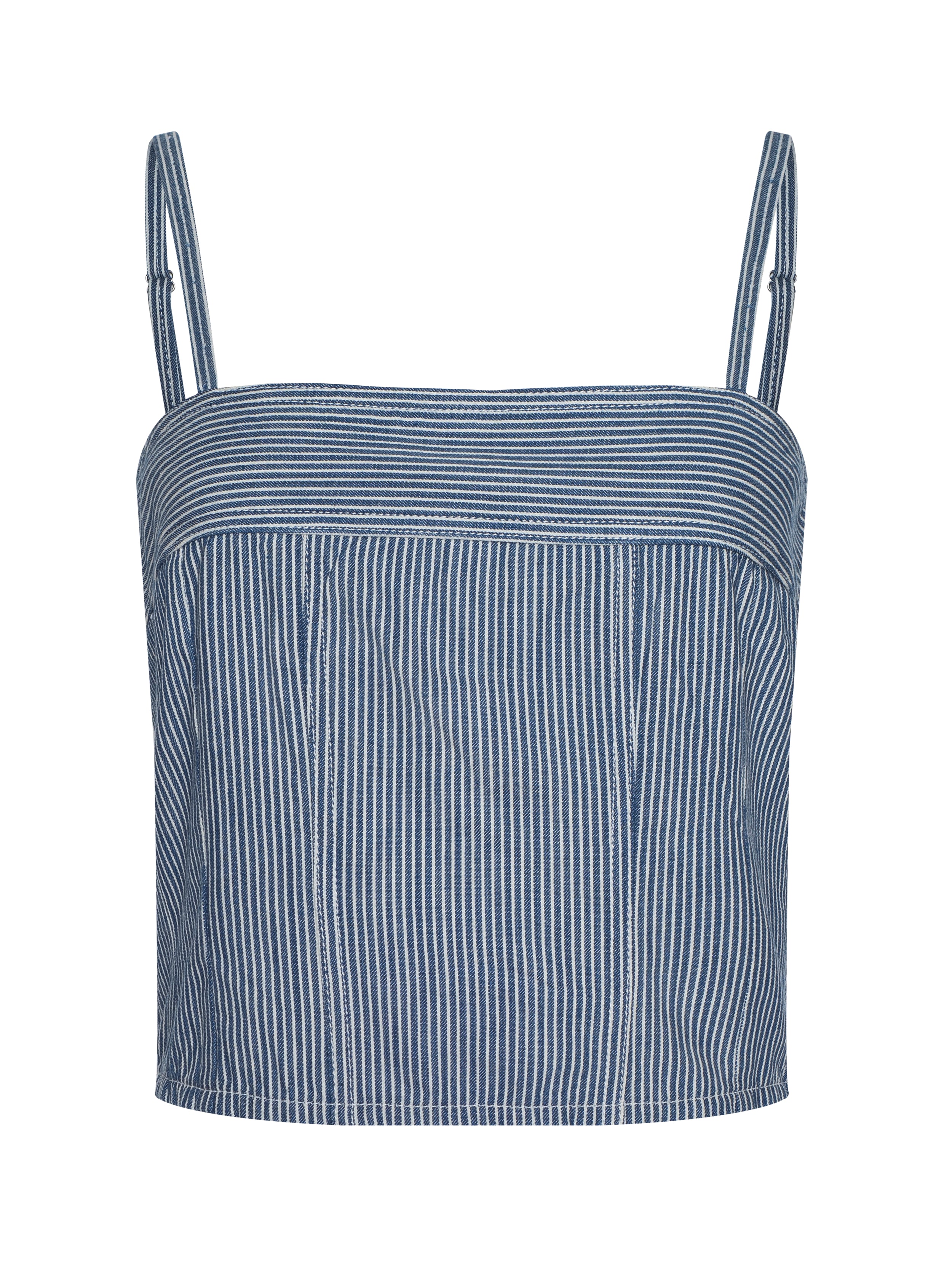 Arlin Tank Top In Azure Blue Stripe