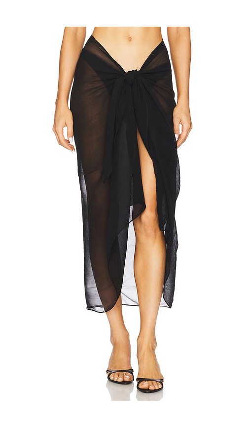 Away That Day SARONG SANTORINI in Black