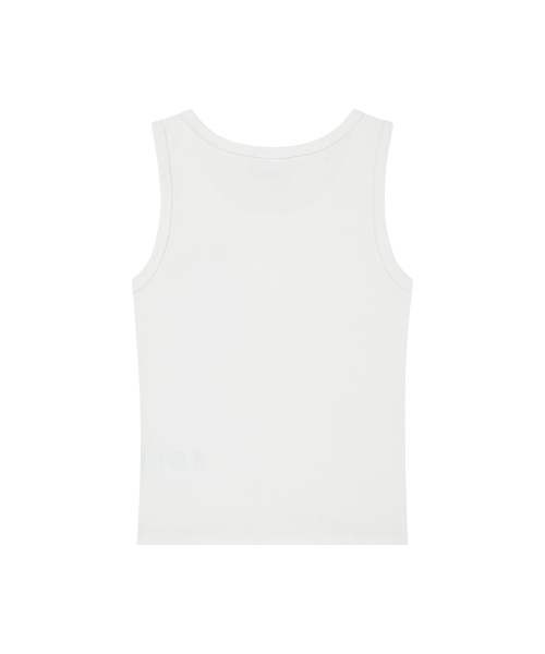CROSS STUD TANK TOP WHITE