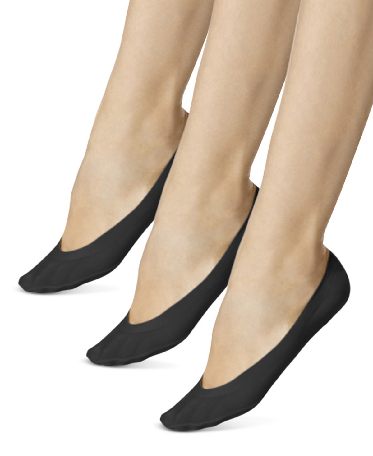 3-Pk. Perfect Edge Liner Socks - Black Pack