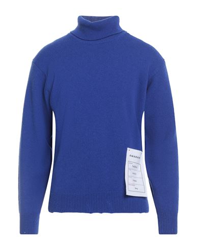Man Turtleneck Blue Size M Wool, Cashmere