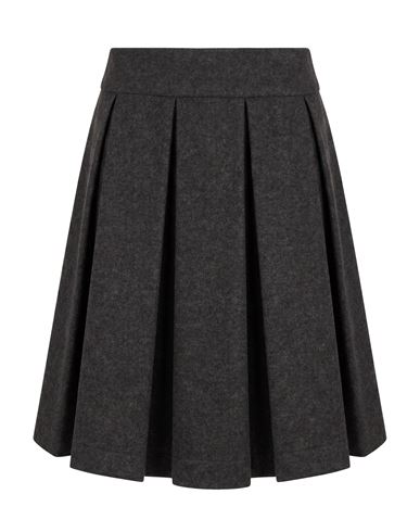 Woman Mini skirt Charcoal Size M Acrylic, Polyester, Wool